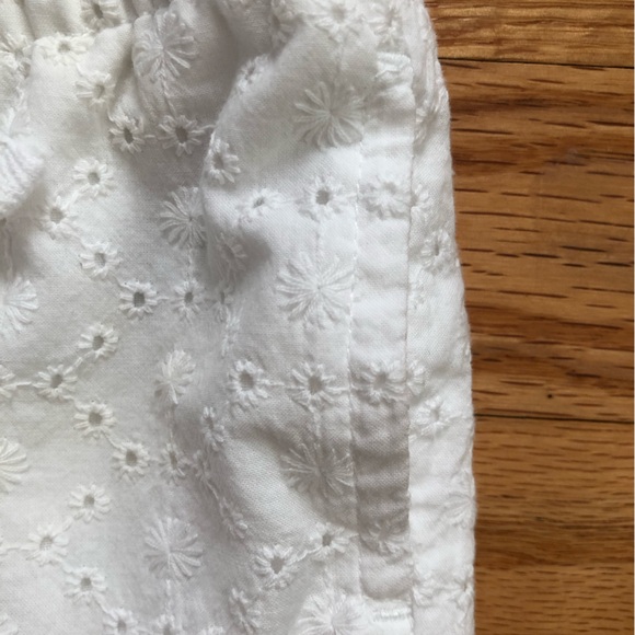 Cat & Jack White Eyelet Drawstring Shorts - Picture 6 of 8